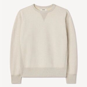 Buck Mason Men's WELTERWEIGHT DOUBLE V CREW SWEATSHIRT